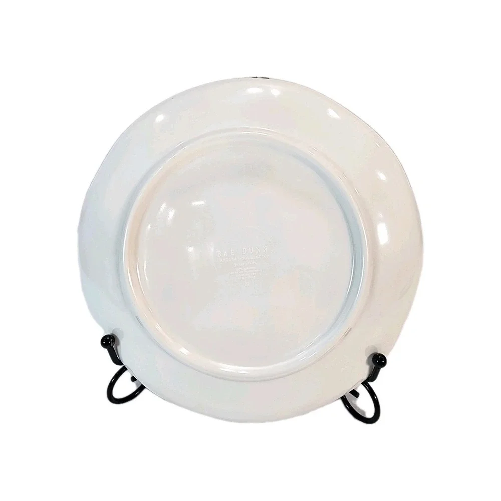 Rae Dunn Artisan Collection By Magenta 22 HAPPY CAMPER 8 INCH PLATE